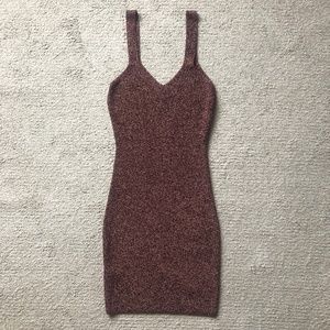 Aritzia/ Wilfred Rib knit V- neck dress.